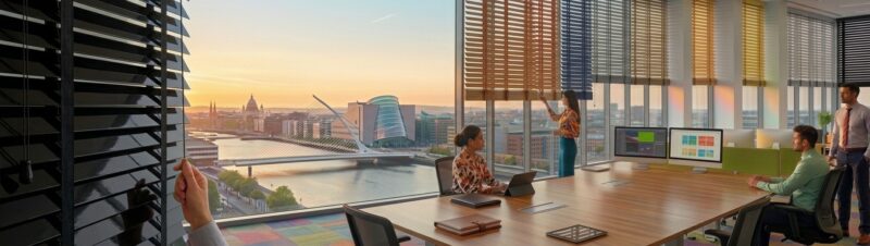 Fauxwood Office Blinds